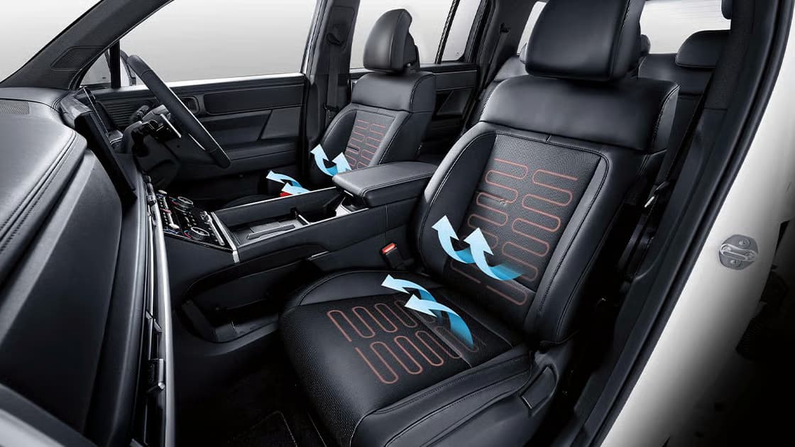Front Heated and Ventilated Seats**
